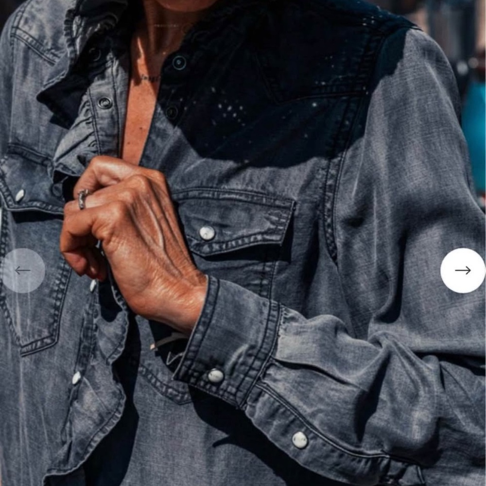 Men's Gray Denim Jacket